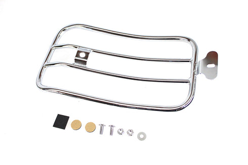 V-Twin 7 inch Solo Luggage Rack Chrome - 50-0068