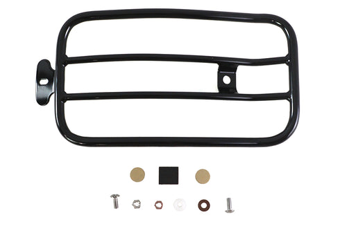 V-Twin 7 inch Solo Luggage Rack Black - 50-0069