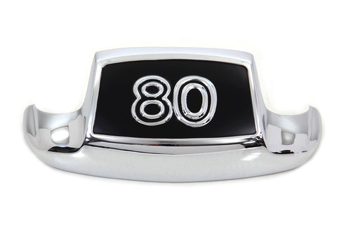 Wyatt Gatling Chrome Front Fender Tip inch80 inch with Inlay - 50-0346