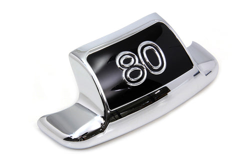 Wyatt Gatling Chrome Rear Fender Tip inch80 inch with Inlay - 50-0347