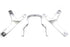 V-Twin 8-3/4 inch Sissy Bar Kit Chrome - 50-0478