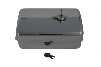 Wyatt Gatling Rectangular Chrome Tool Box - 50-0602