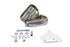 Wyatt Gatling Right Side Tool Box and Mount Kit Chrome - 50-0604