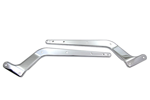 Wyatt Gatling Replica Rear Fender Strut Set Chrome - 50-0652