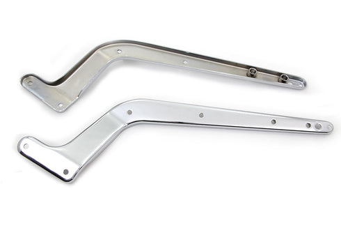 Wyatt Gatling Replica Rear Fender Strut Set Chrome - 50-0652