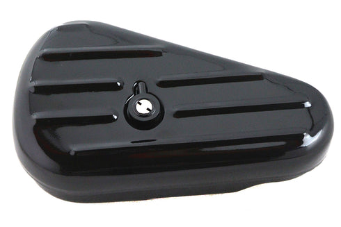 V-Twin Black Left Side Oval Tool Box - 50-0673