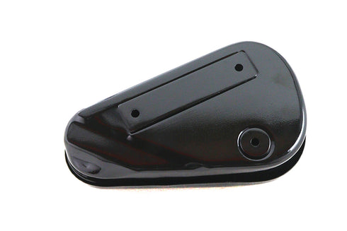 V-Twin Black Left Side Oval Tool Box - 50-0673