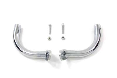 Wyatt Gatling Chrome Saddlebag Guard Eliminator Brackets - 50-0873