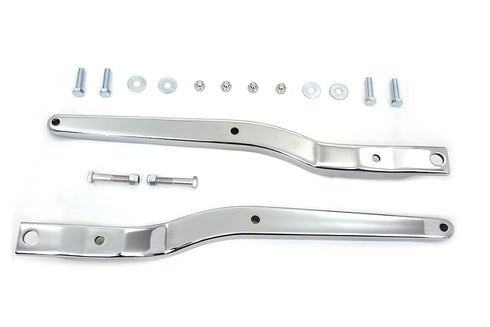 Wyatt Gatling Replica Rear Fender Strut Set Chrome - 50-0979