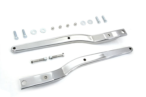 Wyatt Gatling Replica Rear Fender Strut Set Chrome - 50-0979