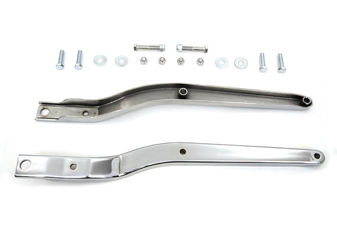 Wyatt Gatling Replica Rear Fender Strut Set Chrome - 50-0979