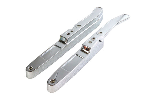 Wyatt Gatling Replica Rear Fender Strut Set Chrome - 50-1064