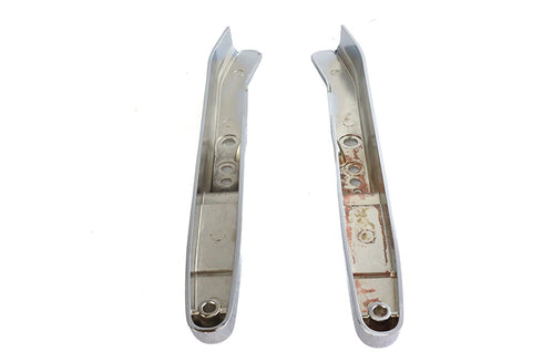 Wyatt Gatling Replica Rear Fender Strut Set Chrome - 50-1064