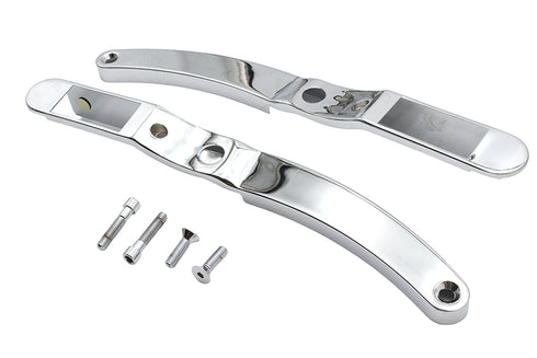 Wyatt Gatling Rear Fender Strut Cover Set Chrome - 50-1082