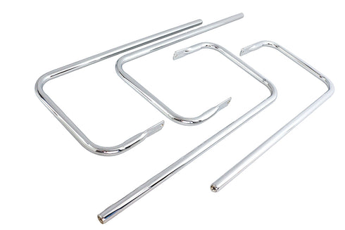 Wyatt Gatling Chrome Saddlebag Rail Set - 50-1113