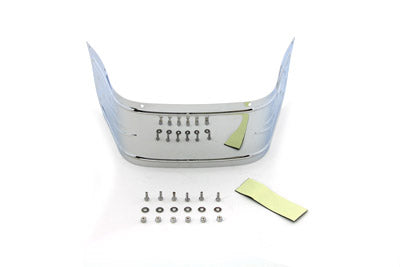 Wyatt Gatling Chrome Lower Fender Trim Skirt with Flame - 50-1132