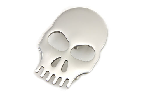 Wyatt Gatling Stainless Steel Fender Medallion with Skull - 50-1137