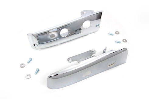 Wyatt Gatling Chrome Slotted Saddlebag Filler Strip Kit - 50-1197