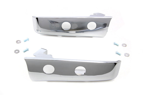 Wyatt Gatling Chrome Slotted Saddlebag Filler Strip Kit - 50-1197