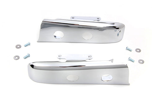 Wyatt Gatling Chrome Slotted Saddlebag Filler Strip Kit - 50-1197