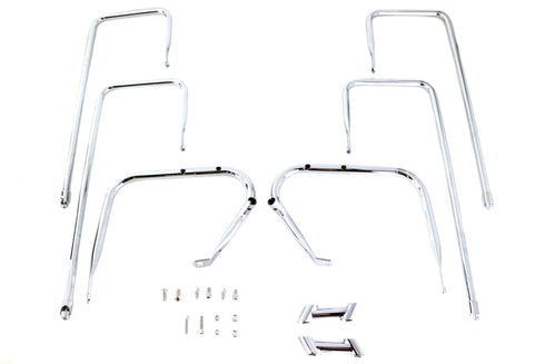 Wyatt Gatling Saddlebag Guard Kit Chrome - 50-1203