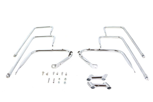 Wyatt Gatling Saddlebag Guard Kit Chrome - 50-1203