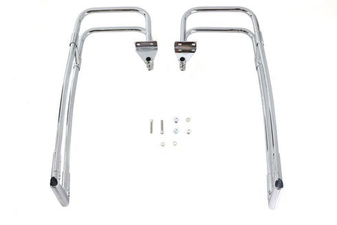 Wyatt Gatling Saddlebag Guard Kit Chrome - 50-1206