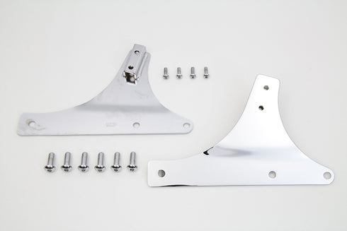 Wyatt Gatling Sissy Bar Side Plate Set Chrome - 50-1227