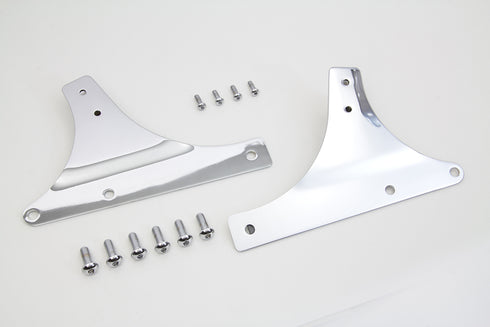 Wyatt Gatling Sissy Bar Side Plate Set Chrome - 50-1227
