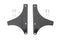 Wyatt Gatling Sissy Bar Side Plate Set Black - 50-1229