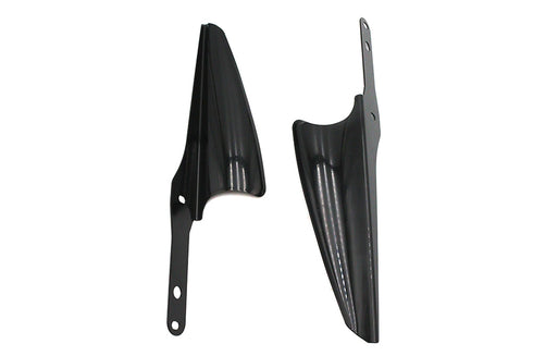V-Twin Black Fork Mount Wind Deflector Set - 50-1258