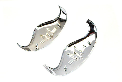 V-Twin Chrome Rocket Fender Tip Set - 50-1285