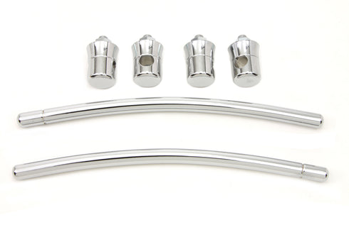 Wyatt Gatling Chrome Front Fender Trim Rail Kit - 50-1532