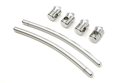 Wyatt Gatling Chrome Front Fender Trim Rail Kit - 50-1532