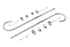 Wyatt Gatling Chrome Front Fender Trim Rail Kit - 50-1533