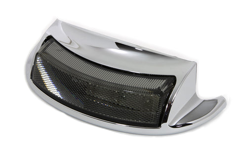 Wyatt Gatling Chrome LED Rear Fender Tip with Smoke Lens - 50-1539
