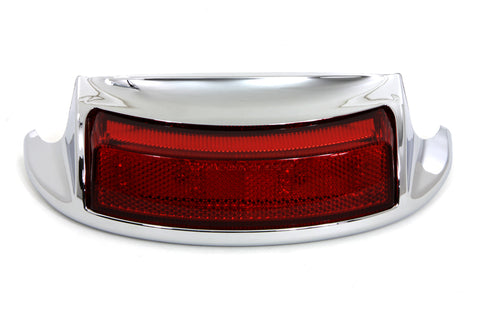 Wyatt Gatling Chrome LED Rear Fender Tip with Red Lens - 50-1540
