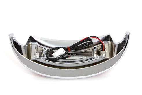 Wyatt Gatling Chrome LED Rear Fender Tip with Red Lens - 50-1540