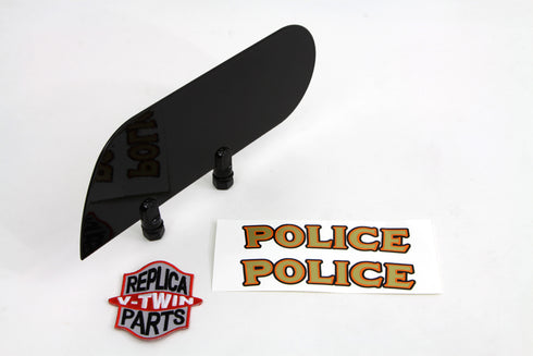 V-Twin Police Fender Marker Plate - 50-1541