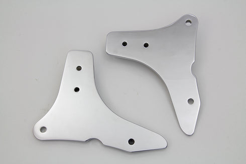 Wyatt Gatling Sissy Bar Side Plate Set Chrome - 50-1565