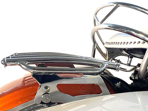 V-Twin Retro 4 Rail Luggage Rack Chrome - 50-1771