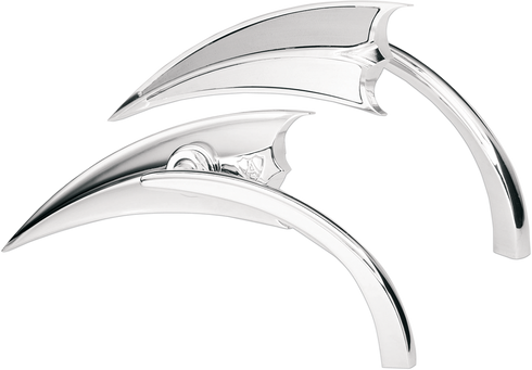 ARLEN NESS Mirror - Micro - Scoop - Side View - Triangle - Chrome - Left 13-060
