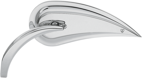 ARLEN NESS Mirror - Rad III - Side View - Teardrop - Chrome - Left 13-090