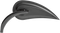 ARLEN NESS Mirror - Rad III - Side View - Teardrop - Black - Left 13-092
