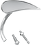 ARLEN NESS Mirror - Micro - Rad 2 - Side View - Teardrop - Chrome - Right 13-411