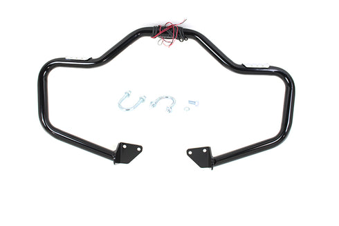 V-Twin Black Front Turn Signal Highway Bar - 51-0020