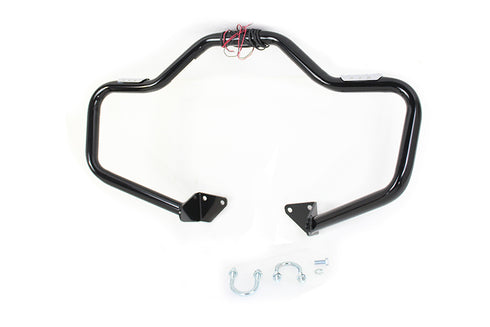 V-Twin Black Front Turn Signal Highway Bar - 51-0020