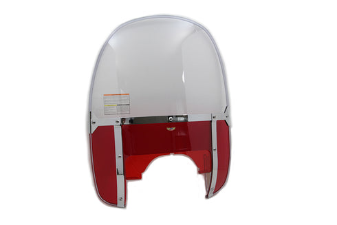 National Cycle Beaded Windshield Red - 51-0258