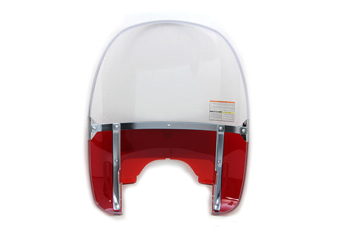 National Cycle Beaded Windshield Red - 51-0258