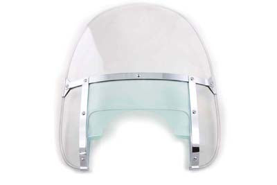 V-Twin Replica Clear Beaded Windshield - 51-0279